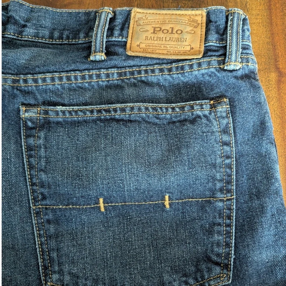 VTG Y2K Polo Ralph Lauren Straight‎ Leg Jeans Mens 40x30 90s Dad Jeans Americana